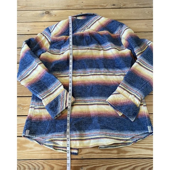 Depart West Long Sleeve Button Up Shirt Size Large Women’s Yellow Red - Picture 6 of 9